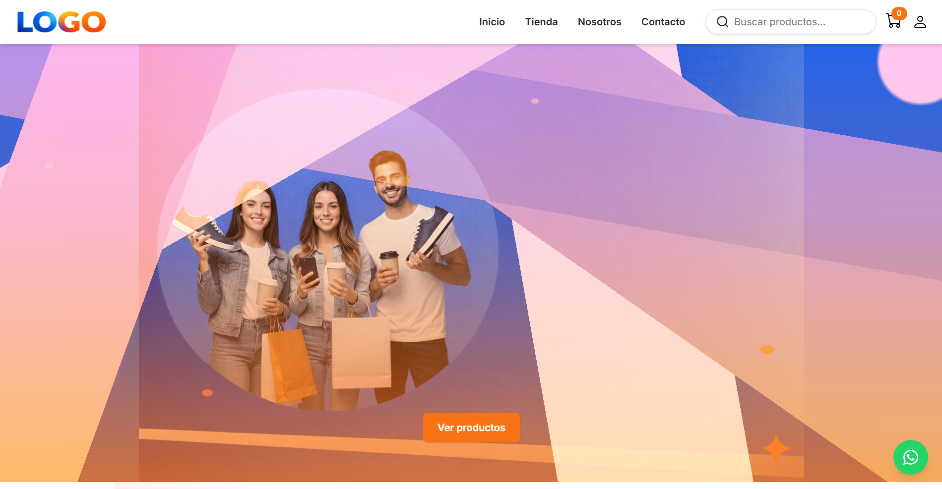 E-commerce de Meteoryd: portada de tienda